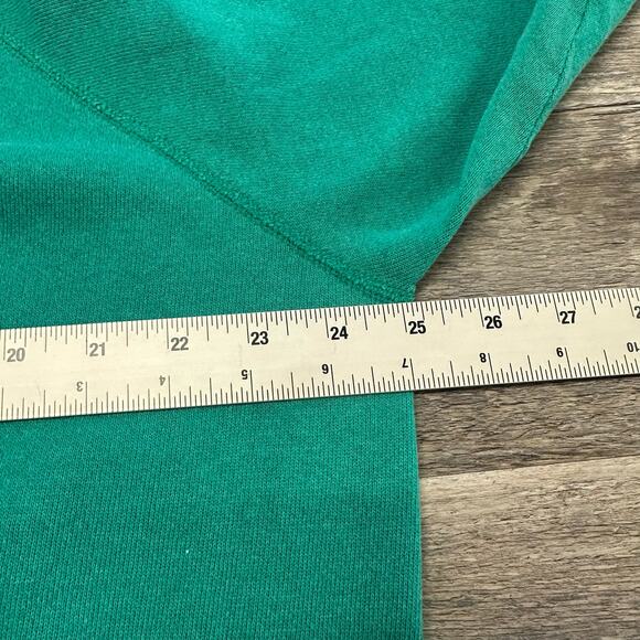 Vintage 1985 Hanes Blue Green Mens XL Nature Flying Birds Crewneck Pullover 80s - Picture 5 of 9